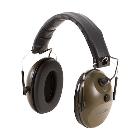 Allen Co Single Microphone Earmuffs Hearing Protection, Olive 2225